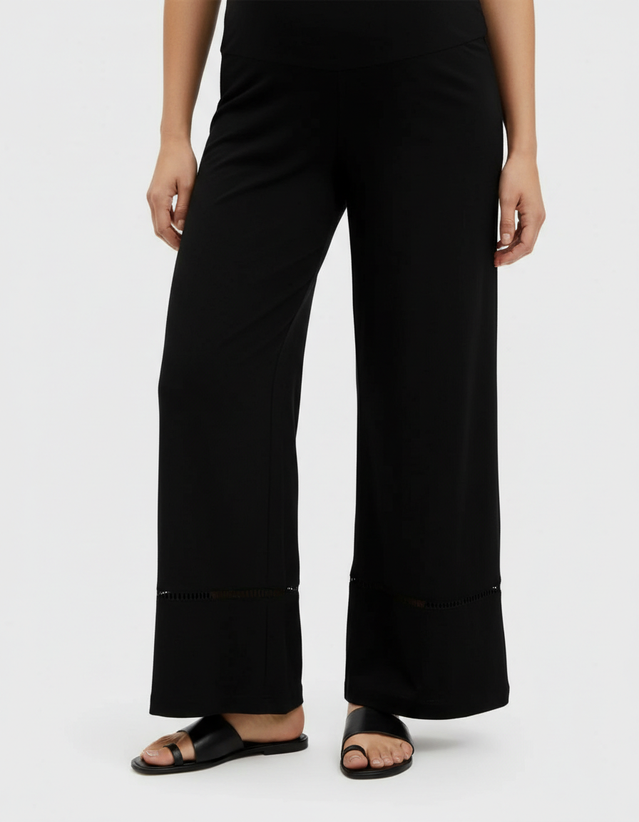 Bump Society – The Comfort Collection: High Waisted Maternity Wide Leg Pants-Bump Society