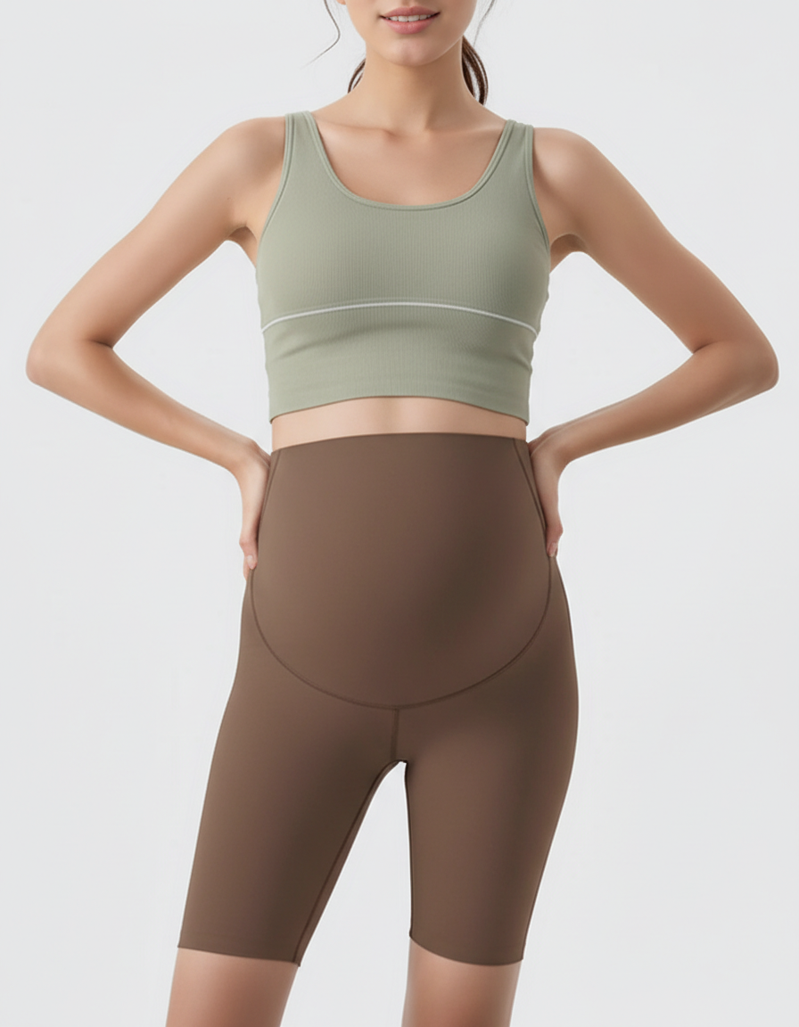 Bump Society – The Comfort Collection: Over-Belly Seamless Design Maternity Shorts-Bump Society