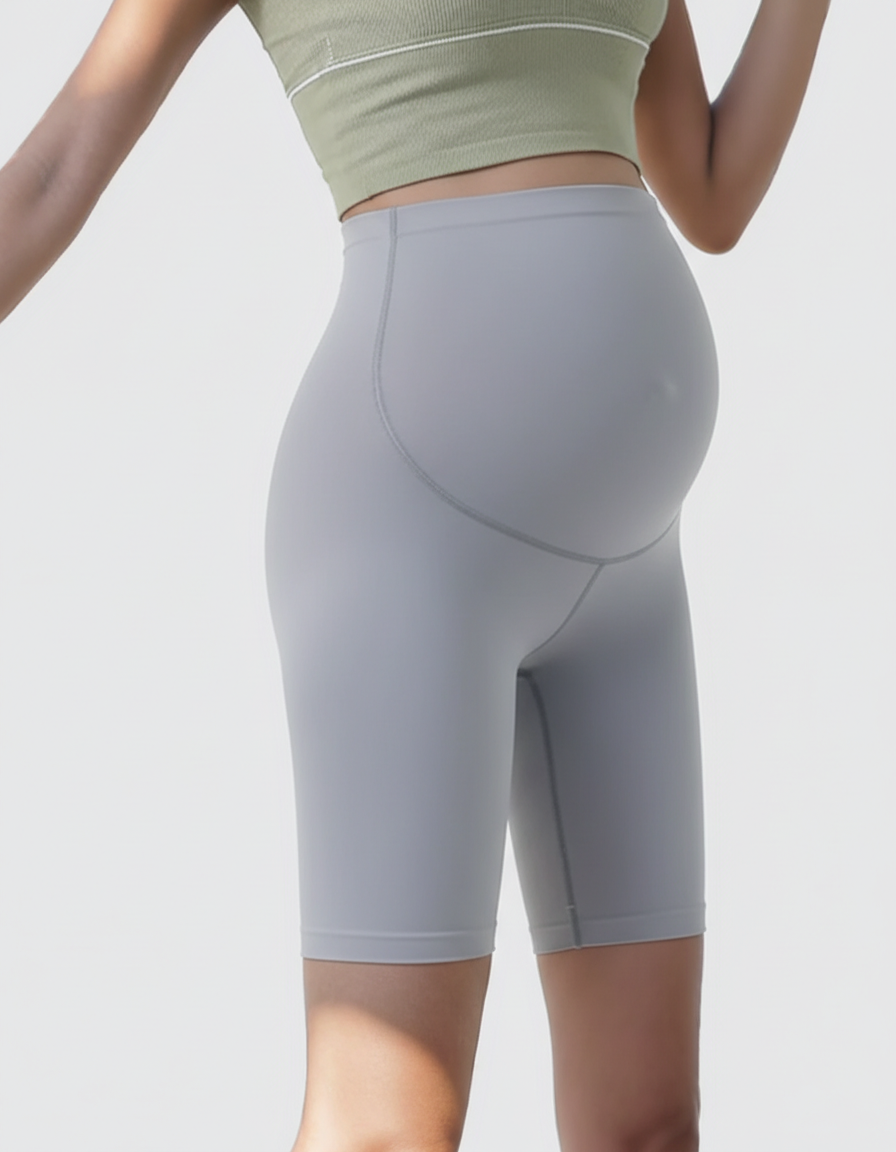 Bump Society – The Comfort Collection: Over-Belly Seamless Design Maternity Shorts-Bump Society