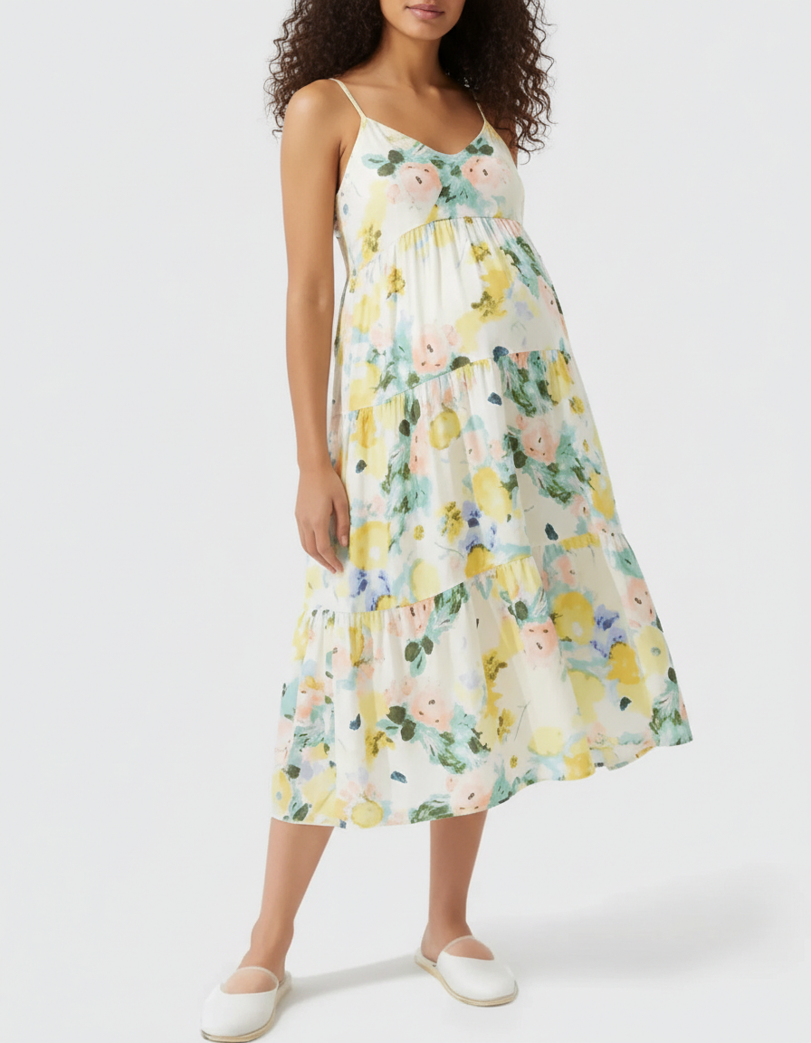 Bump Society – The Comfort Collection: Thin Strapped Loose Fit Maternity Dress-Bump Society