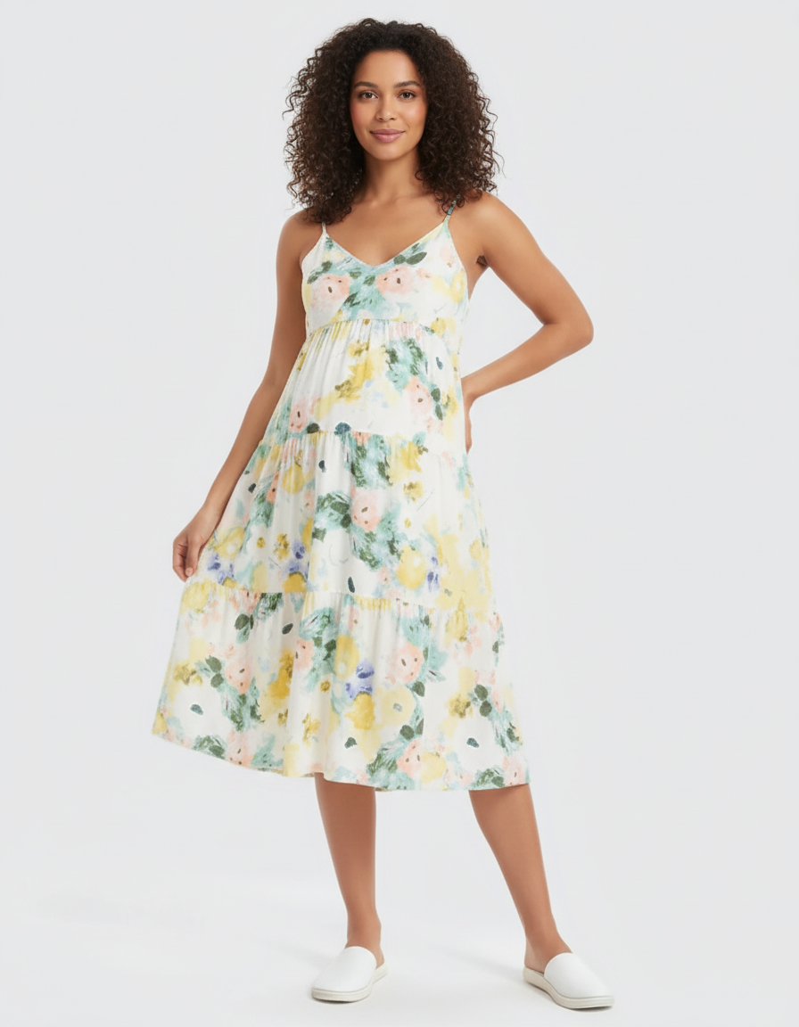 Bump Society – The Comfort Collection: Thin Strapped Loose Fit Maternity Dress-Bump Society