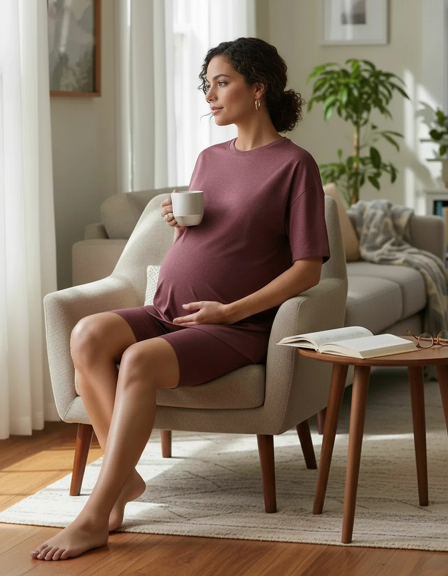 Bump Society – The Comfort Collection: Ultra-Soft Oversized Maternity Loungewear Set-Bump Society