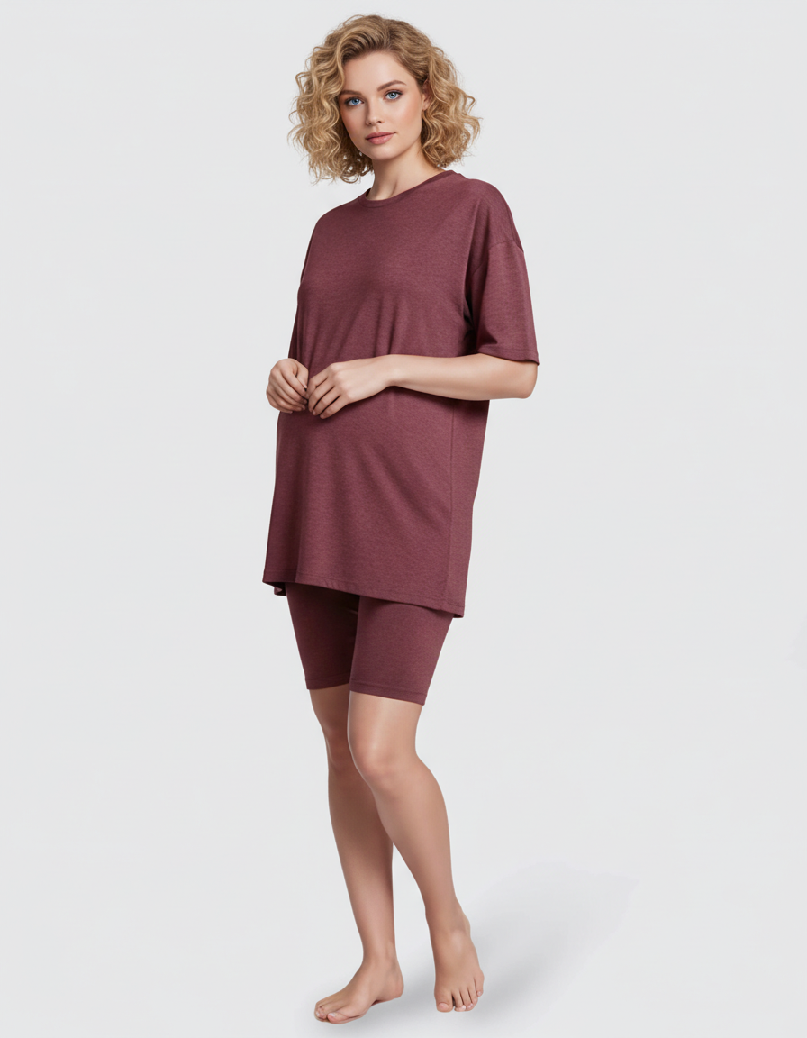 Bump Society – The Comfort Collection: Ultra-Soft Oversized Maternity Loungewear Set-Bump Society