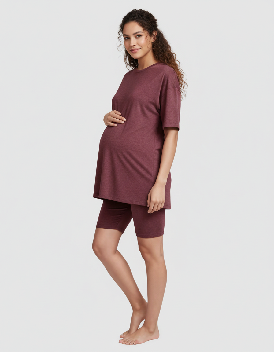 Bump Society – The Comfort Collection: Ultra-Soft Oversized Maternity Loungewear Set-Bump Society