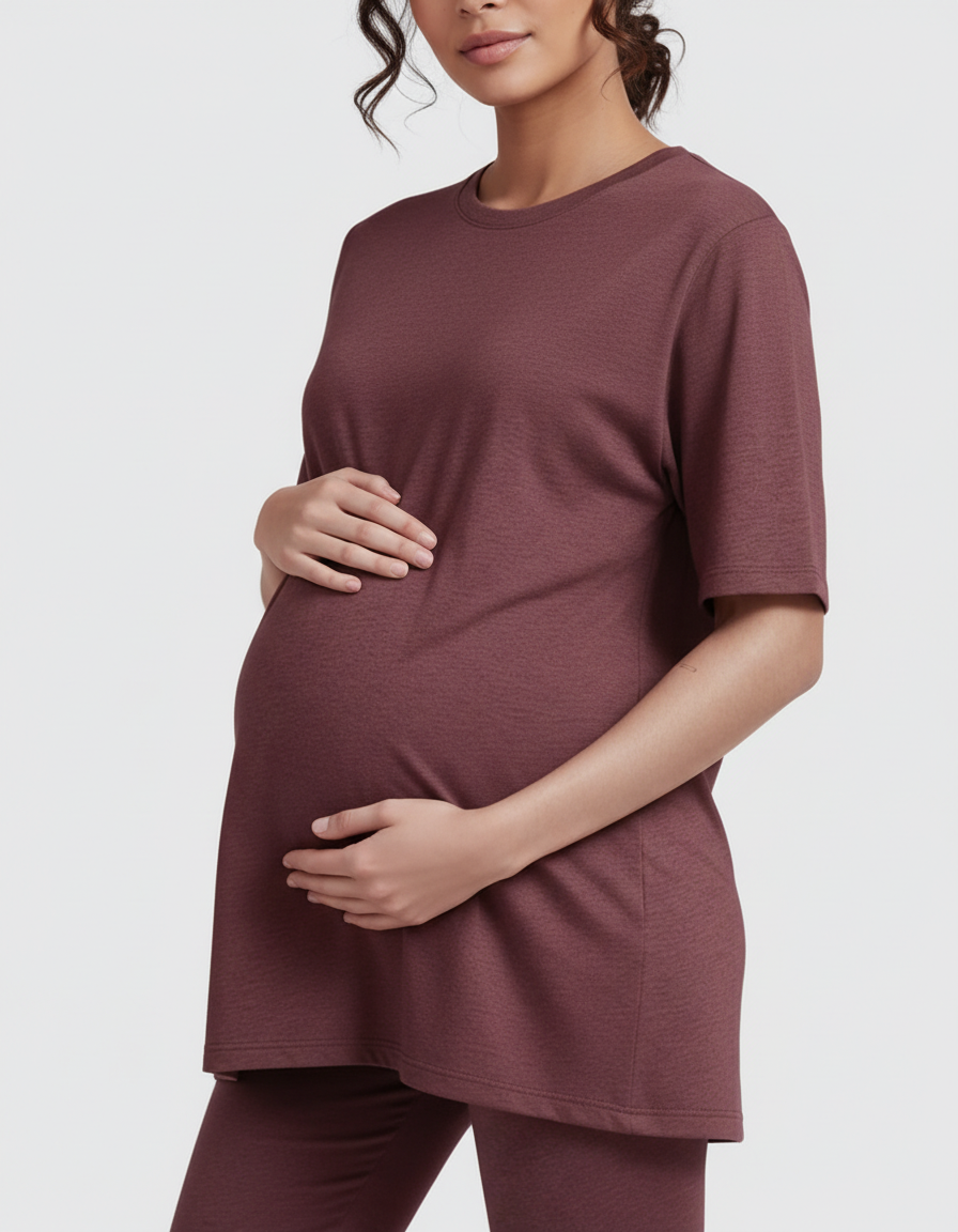 Bump Society – The Comfort Collection: Ultra-Soft Oversized Maternity Loungewear Set-Bump Society