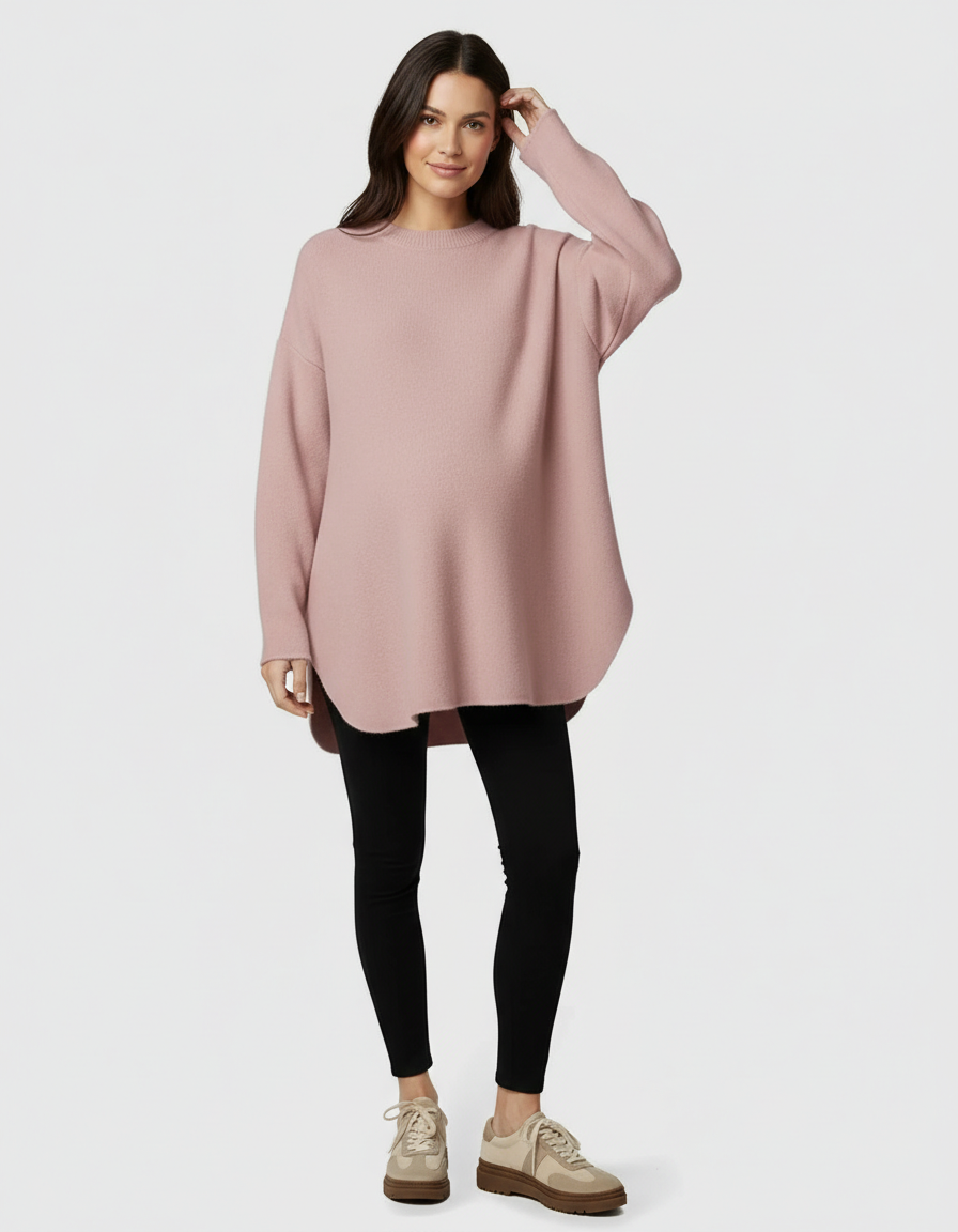 Bump Society – The Comfort Collection: Warm Wool Blend Relaxed Style Maternity Sweater-Bump Society