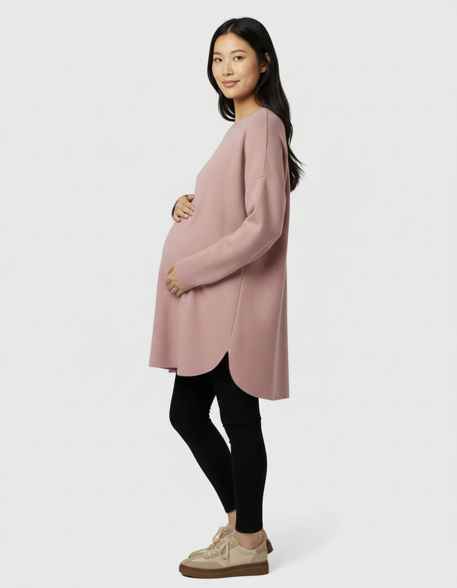 Bump Society – The Comfort Collection: Warm Wool Blend Relaxed Style Maternity Sweater-Bump Society