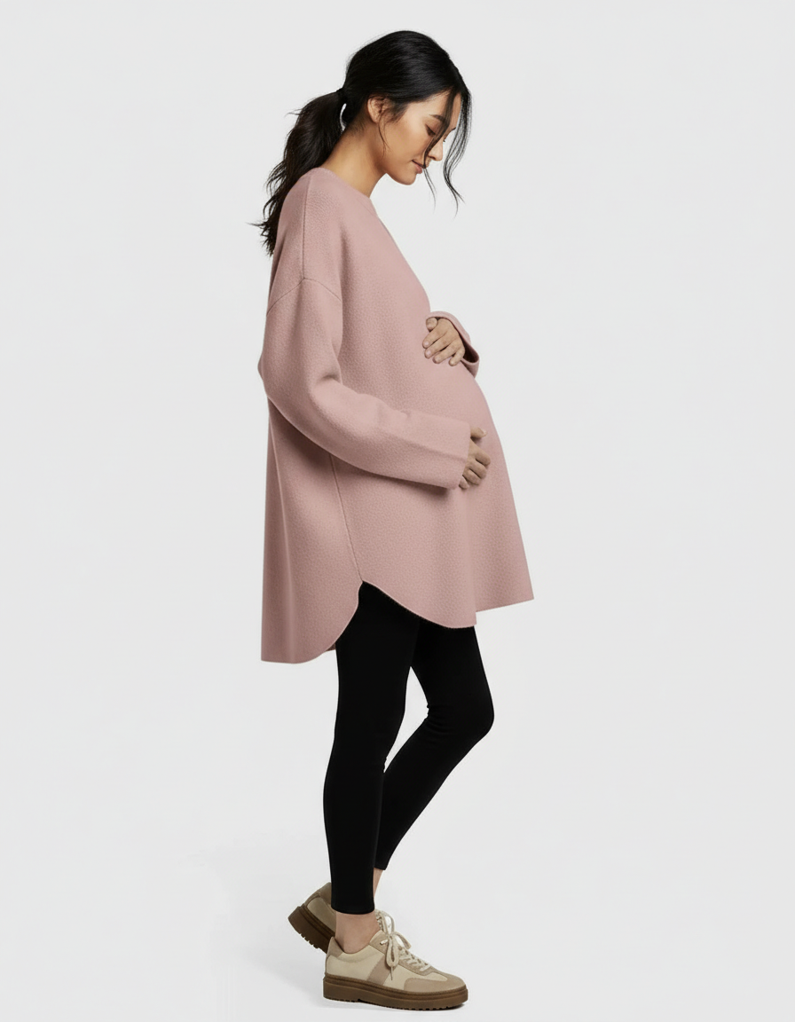 Bump Society – The Comfort Collection: Warm Wool Blend Relaxed Style Maternity Sweater-Bump Society