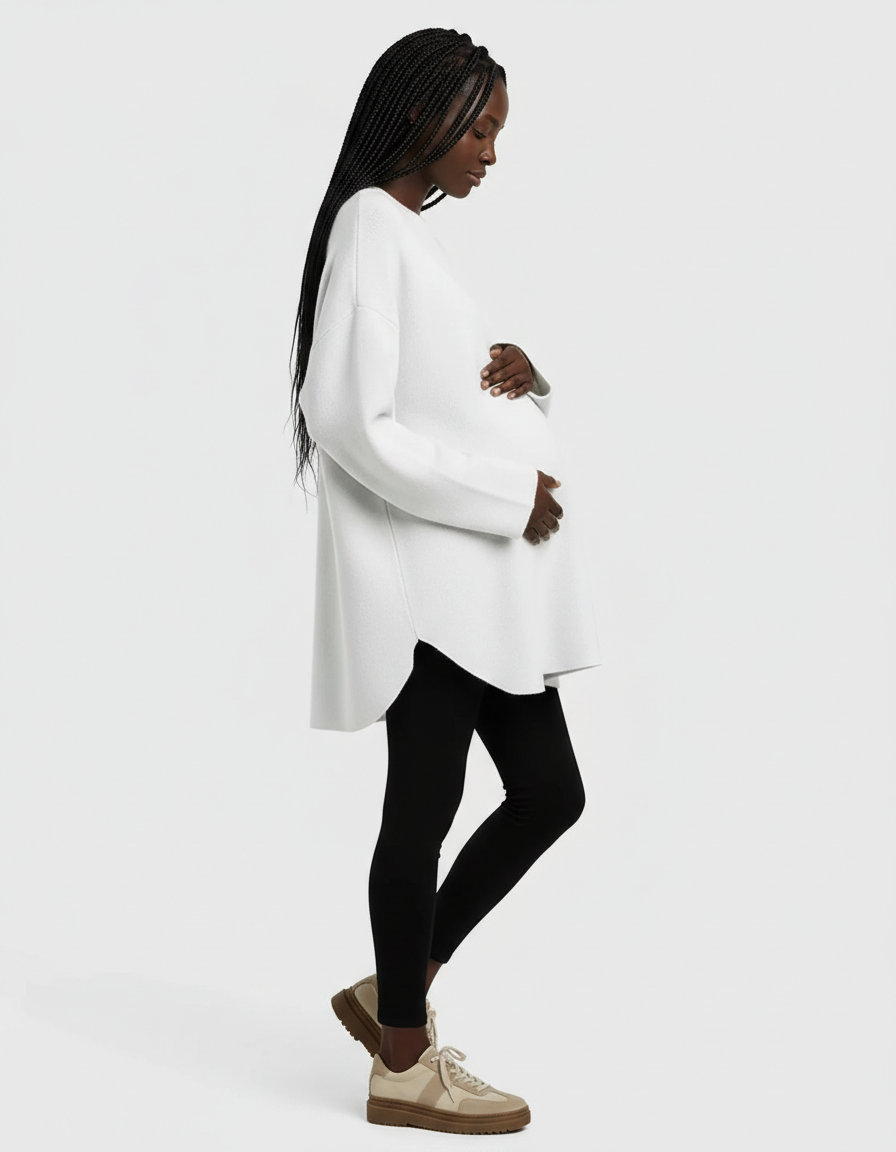 Bump Society – The Comfort Collection: Warm Wool Blend Relaxed Style Maternity Sweater-Bump Society