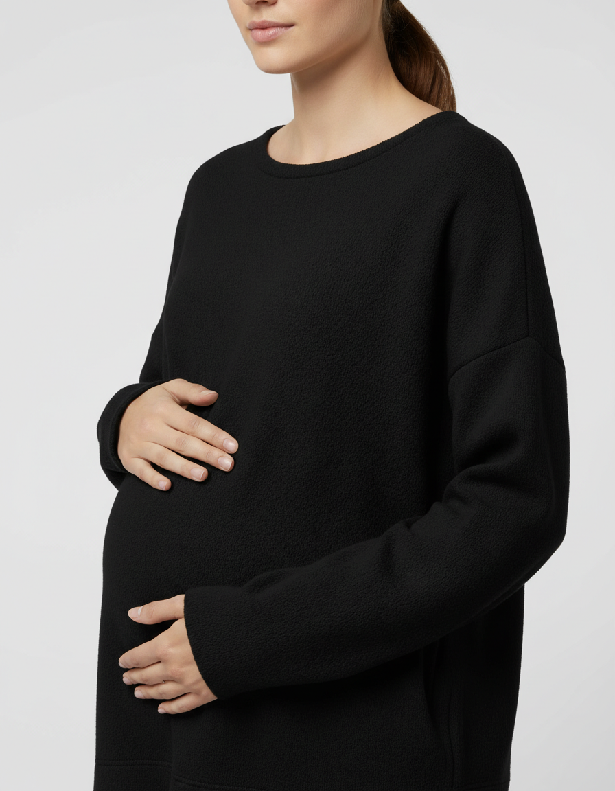 Bump Society – The Comfort Collection: Warm Wool Blend Relaxed Style Maternity Sweater-Bump Society