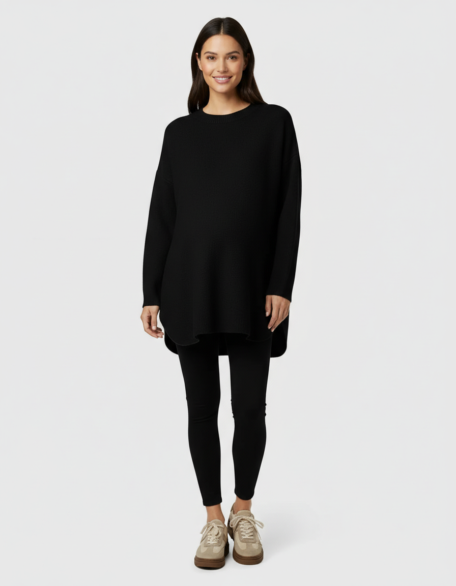 Bump Society – The Comfort Collection: Warm Wool Blend Relaxed Style Maternity Sweater-Bump Society