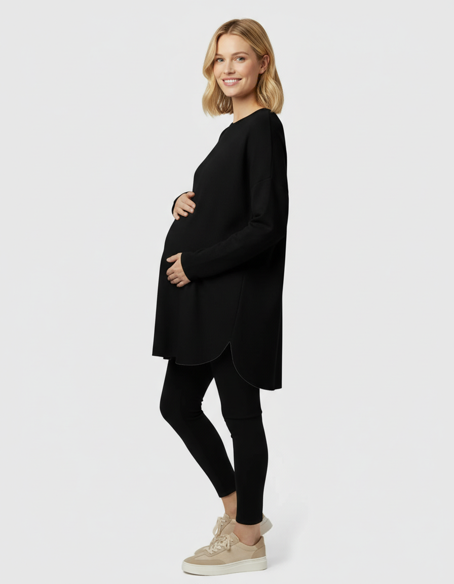 Bump Society – The Comfort Collection: Warm Wool Blend Relaxed Style Maternity Sweater-Bump Society