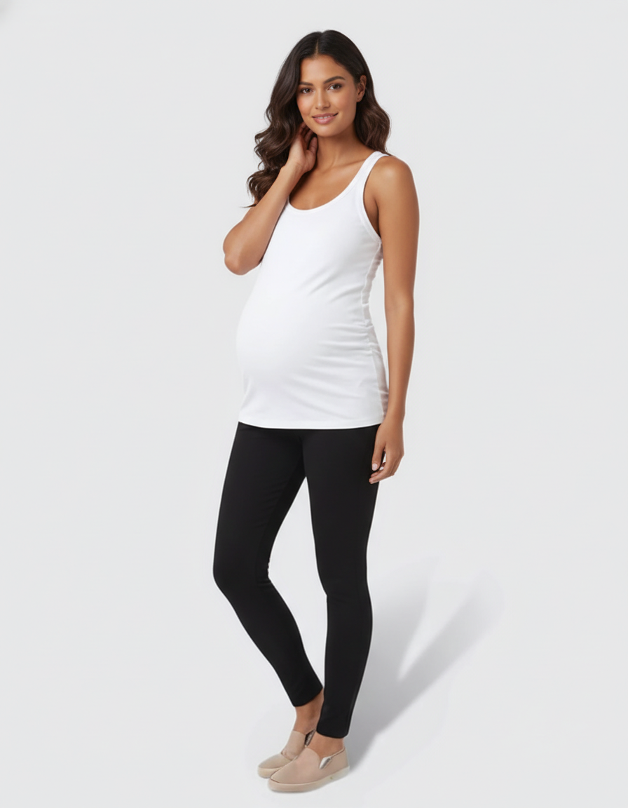 Bump Society – The Nursing Collection: Scoop Neck Slim Fit Maternity & Nursing Tank Top-Bump Society