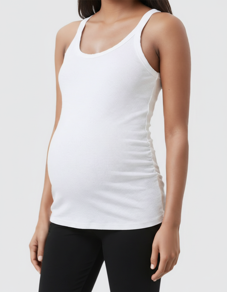 Bump Society – The Nursing Collection: Scoop Neck Slim Fit Maternity & Nursing Tank Top-Bump Society