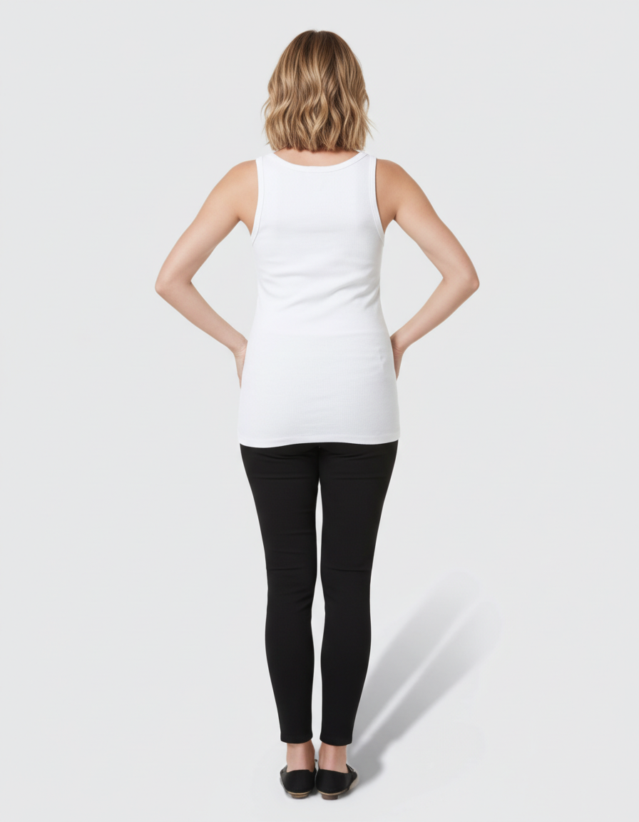 Bump Society – The Nursing Collection: Scoop Neck Slim Fit Maternity & Nursing Tank Top-Bump Society