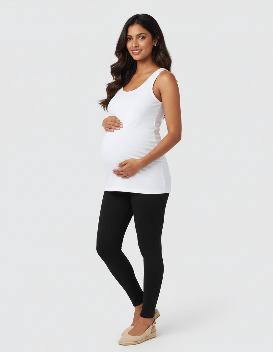 Bump Society – The Nursing Collection: Scoop Neck Slim Fit Maternity & Nursing Tank Top-Bump Society