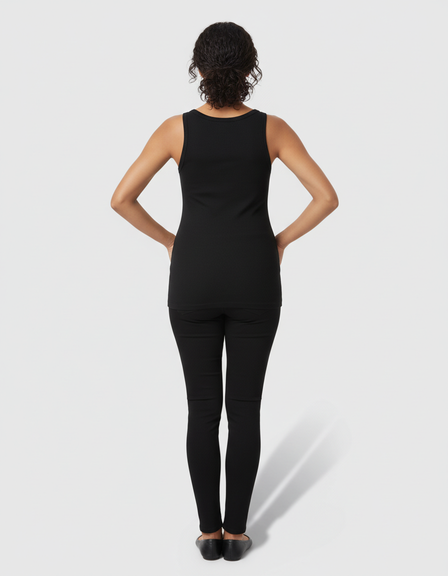 Bump Society – The Nursing Collection: Scoop Neck Slim Fit Maternity & Nursing Tank Top-Bump Society