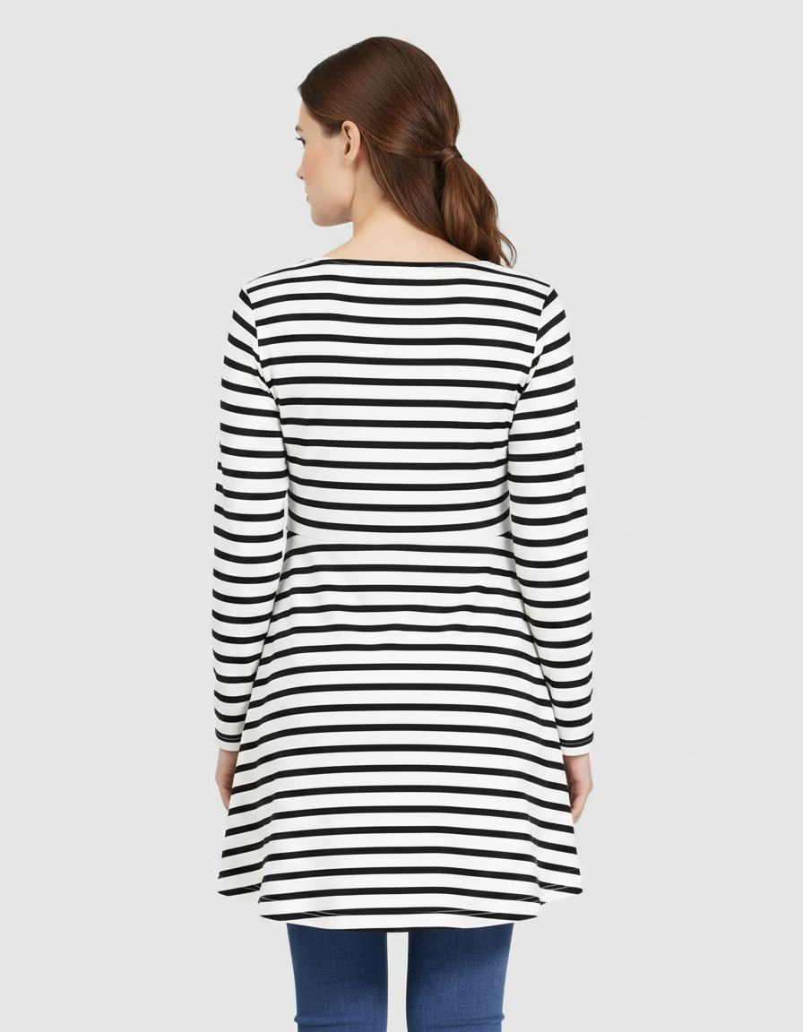 Bump Society – The Nursing Collection: Soft-Stretch Cotton Casual Fit Nursing & Maternity Top-Bump Society