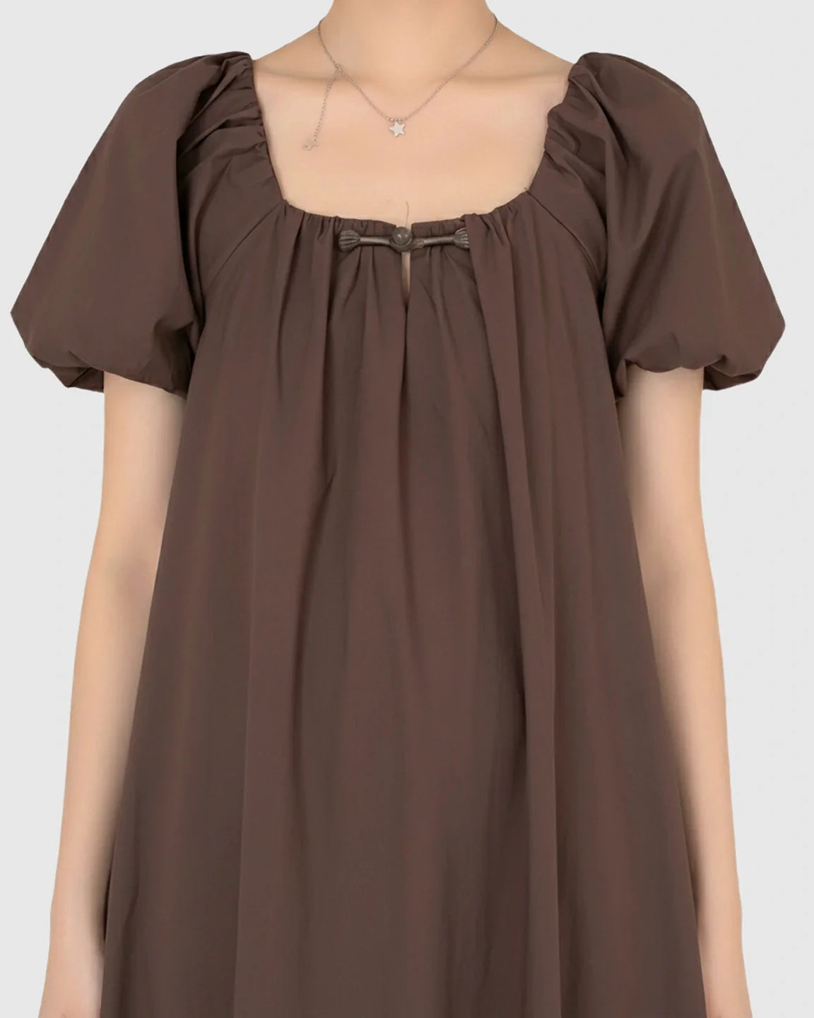 Bump Society – The Comfort Collection: Short Puff Sleeve Casual Maternity Maxi Dress