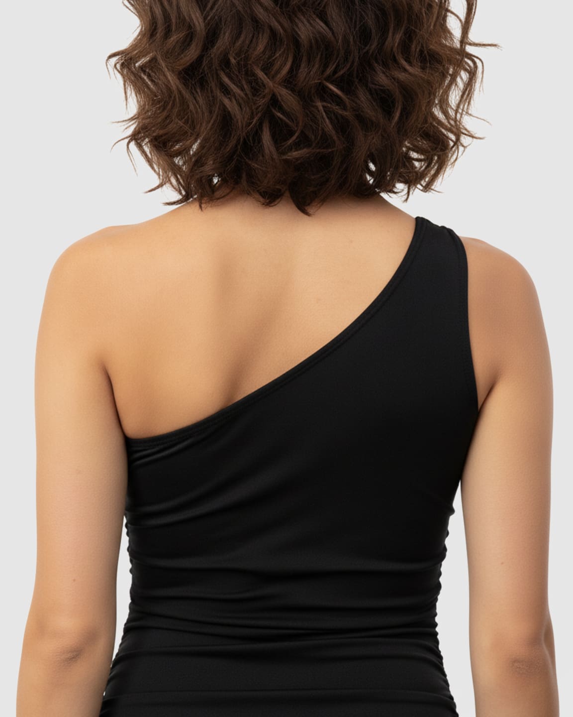 Bump Society – The Comfort Collection: One-Shoulder Ruched Bodycon Maternity Mini Dress