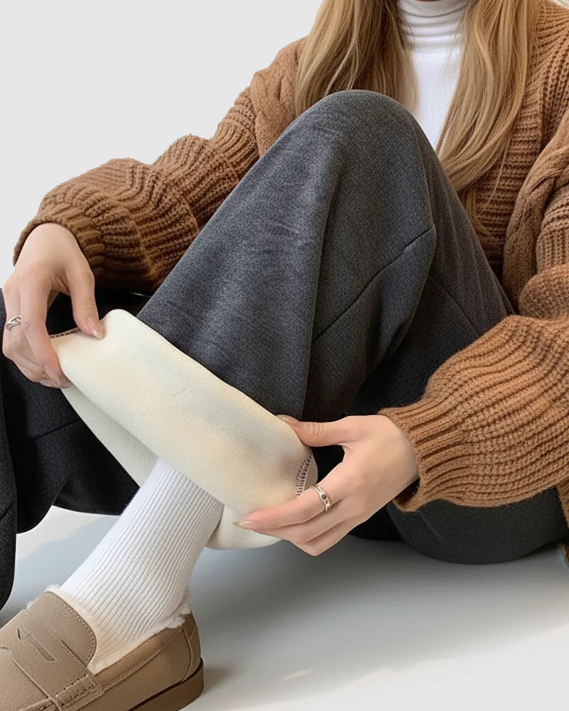 Bump Society – The Support Collection: Wide-Leg Flowy Support Maternity Pants