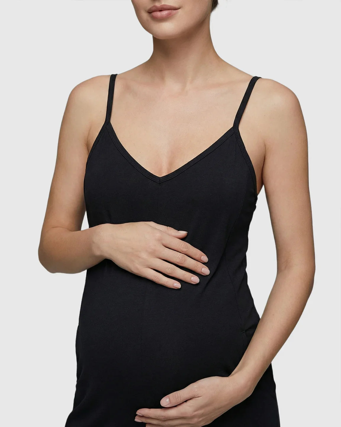 Bump Society – The Comfort Collection: Spaghetti Straps Everyday Maternity Jumpsuit