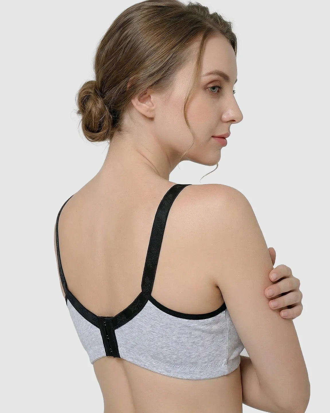 Bump Society – The Nursing Collection: Front-Open Cotton Nursing Bra