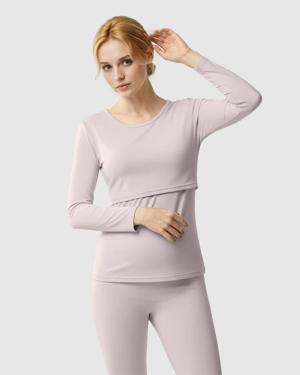 Bump Society – The Nursing Collection: Thick Cotton Nursing Maternity Pajama Set