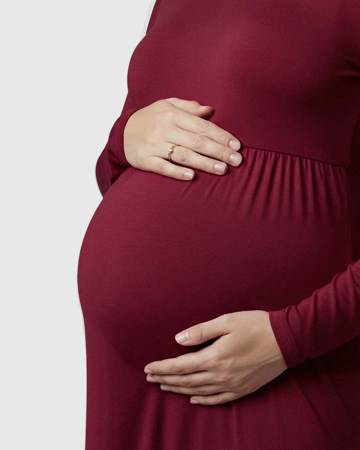 Bump Society – The Comfort Collection: Empire Waist Fitted Maternity Photoshoot Dress