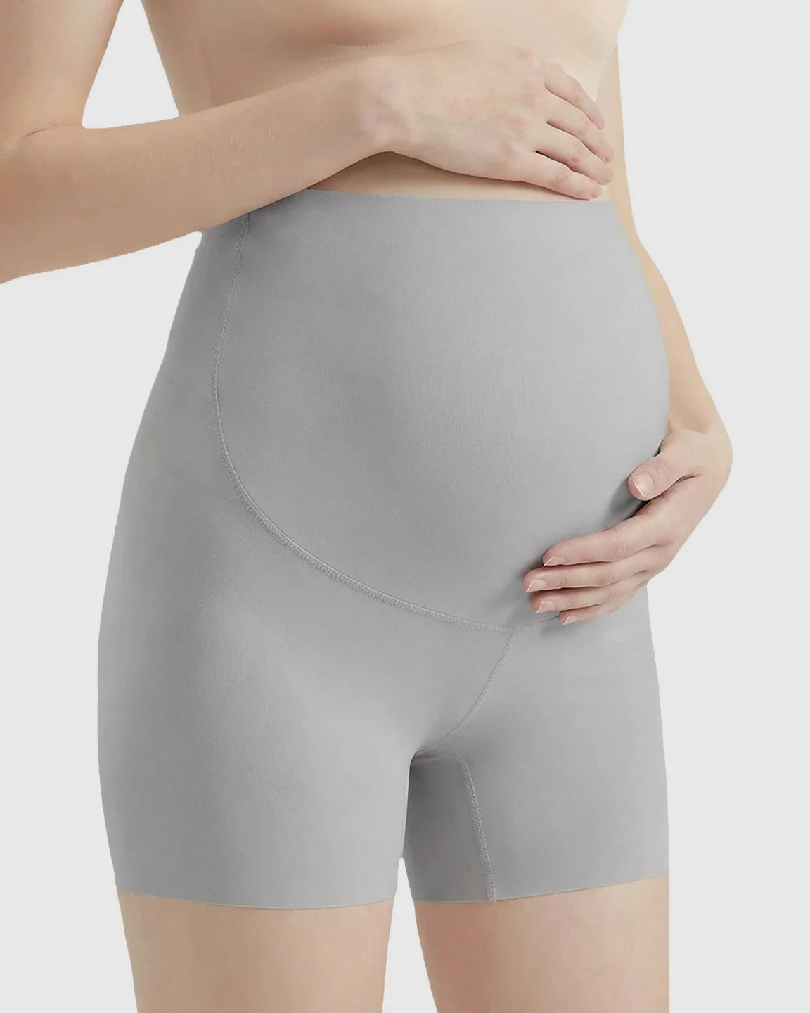 The Support Collection  High-Waist Belly Support Seamless Slim Fit Maternity Shorts
