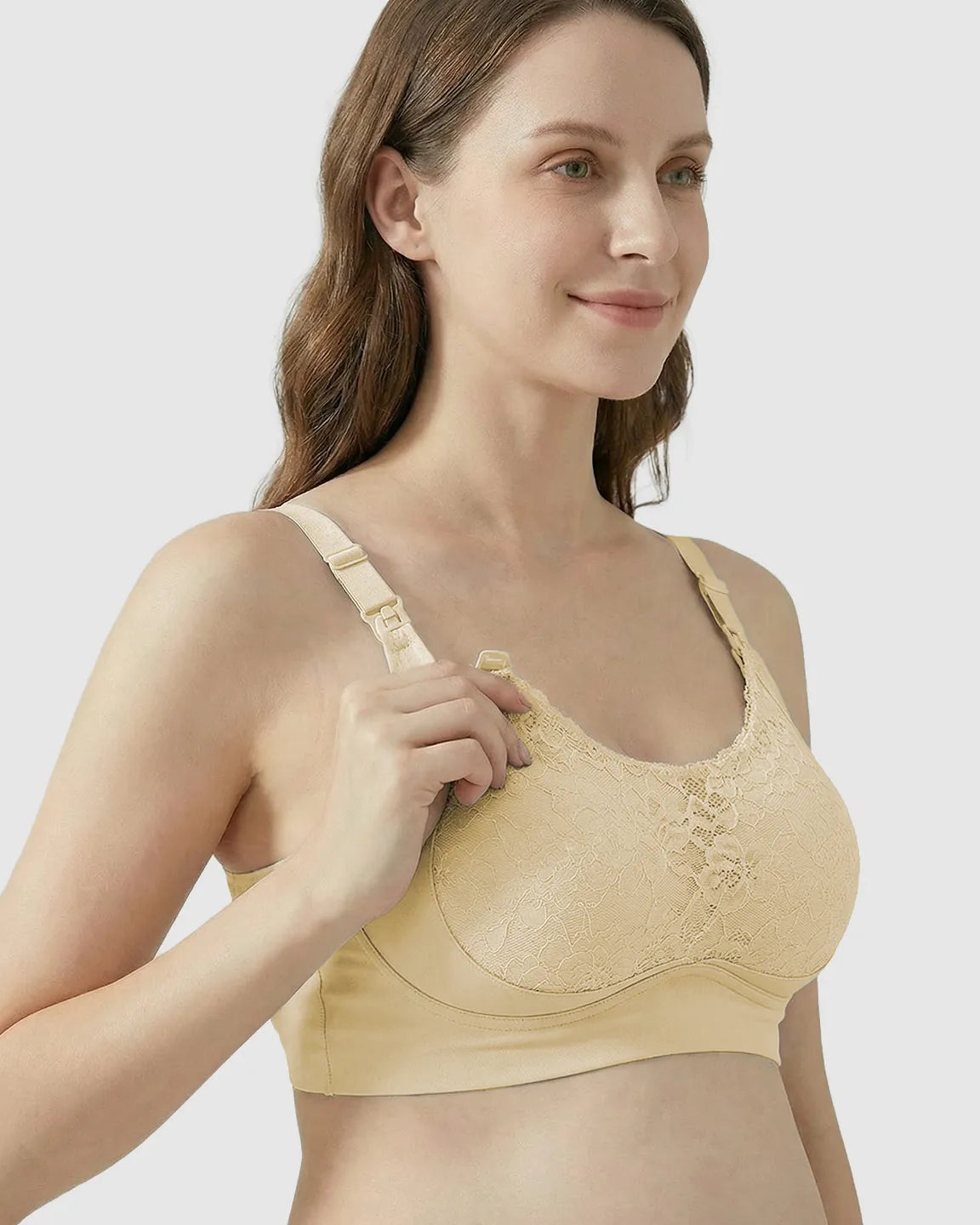 Bump Society – The Comfort Collection: One-Piece Lace Breastfeeding Bra