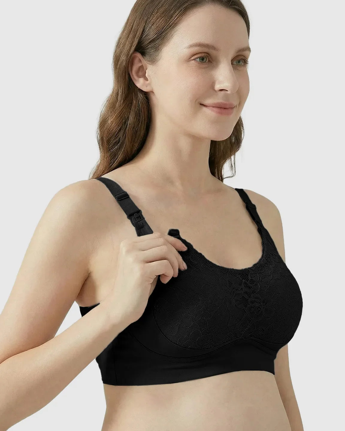 Bump Society – The Comfort Collection: One-Piece Lace Breastfeeding Bra