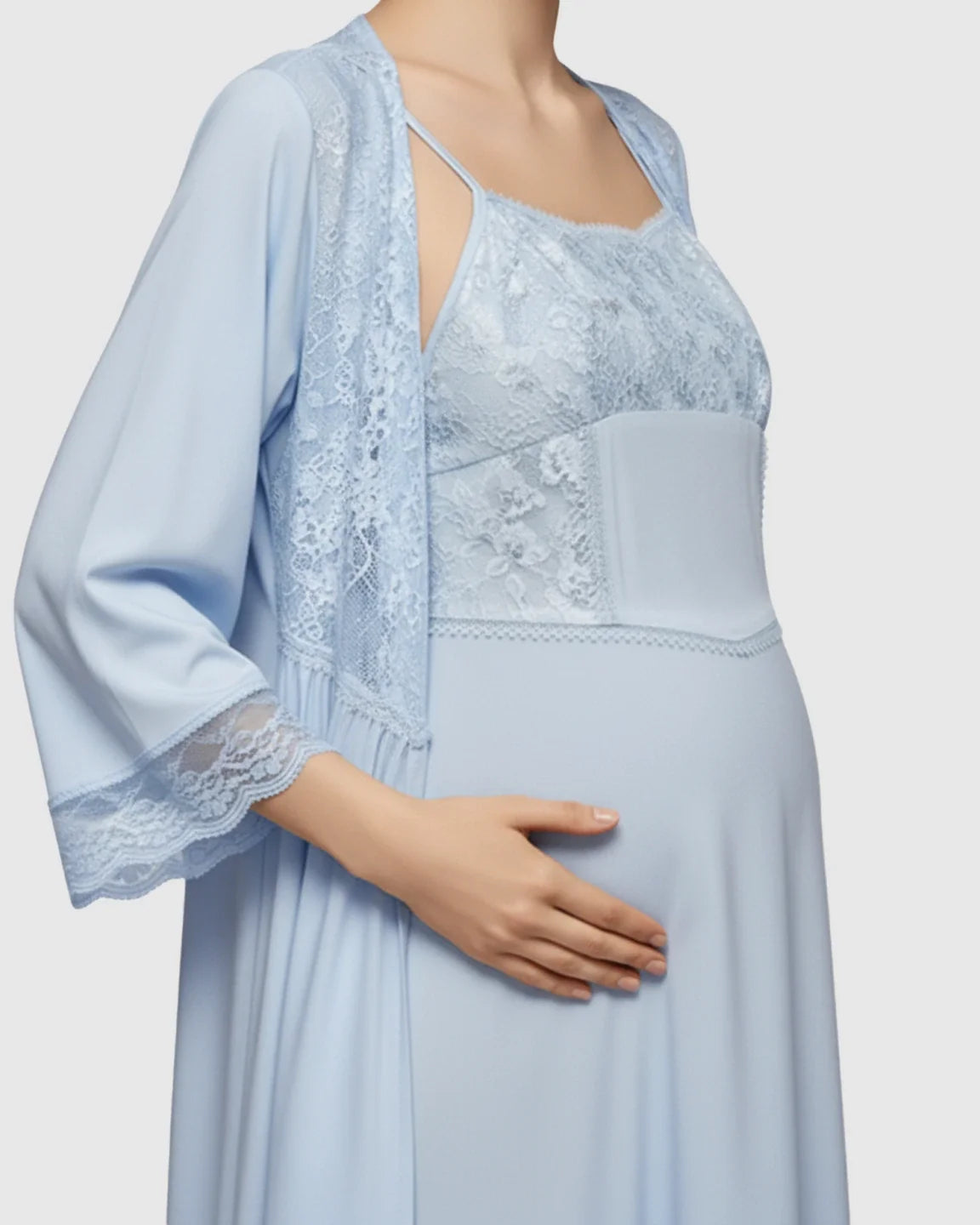 Bump Society – The Comfort Collection: Elegant Lace Loose Fit Maternity Loungewear Set