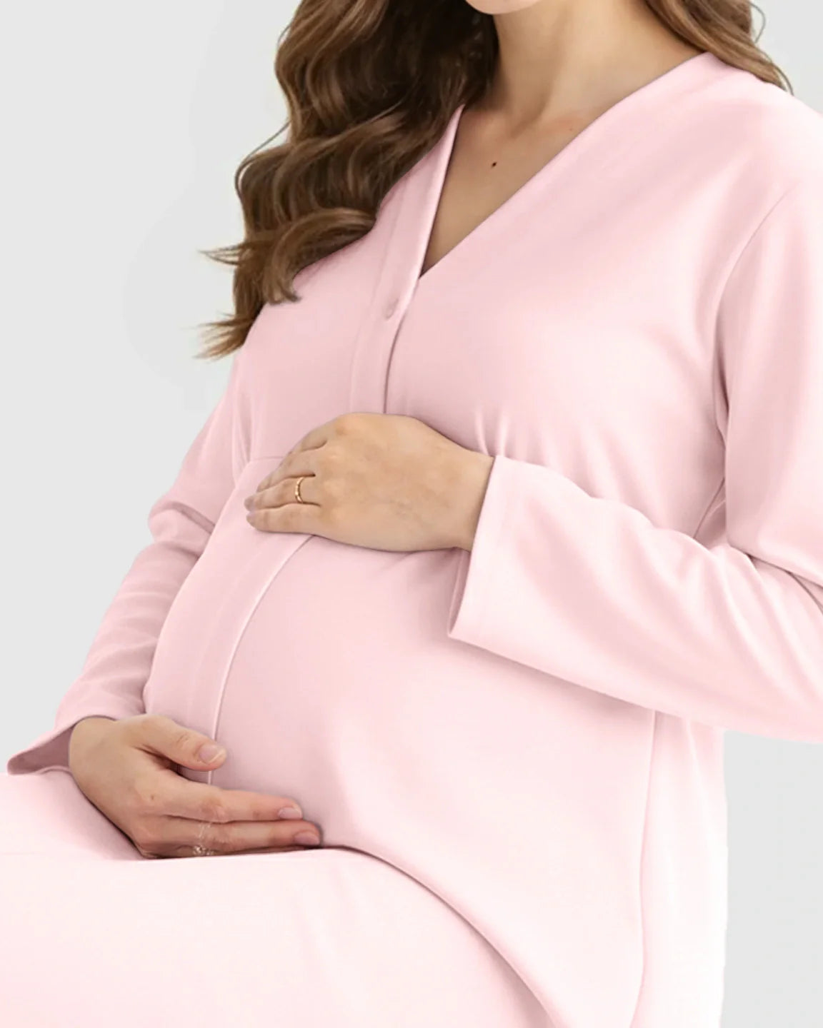 Bump Society – The Nursing Collection: Button Front Babydoll Nursing Dress