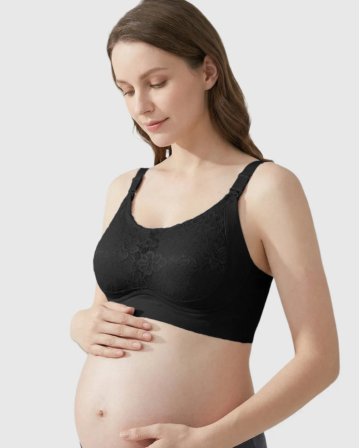 Bump Society – The Comfort Collection: One-Piece Lace Breastfeeding Bra