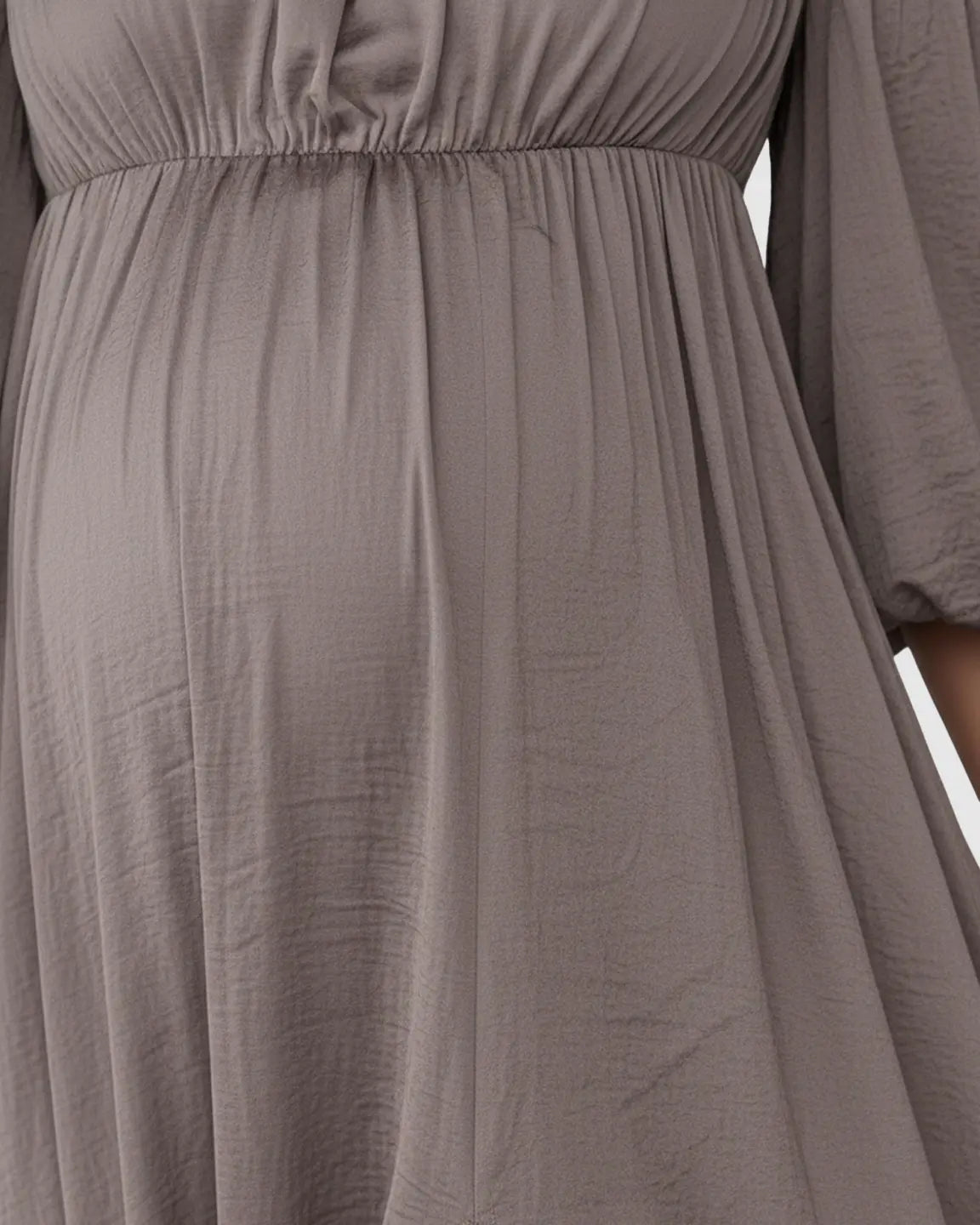 Bump Society – The Comfort Collection: Off-Shoulder Elegant Maternity Maxi Dress