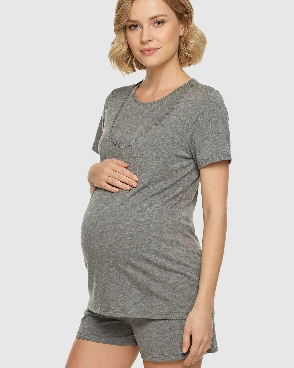 Bump Society – The Nursing Collection: Easy Nursing-Access Modal Maternity Sleepwear