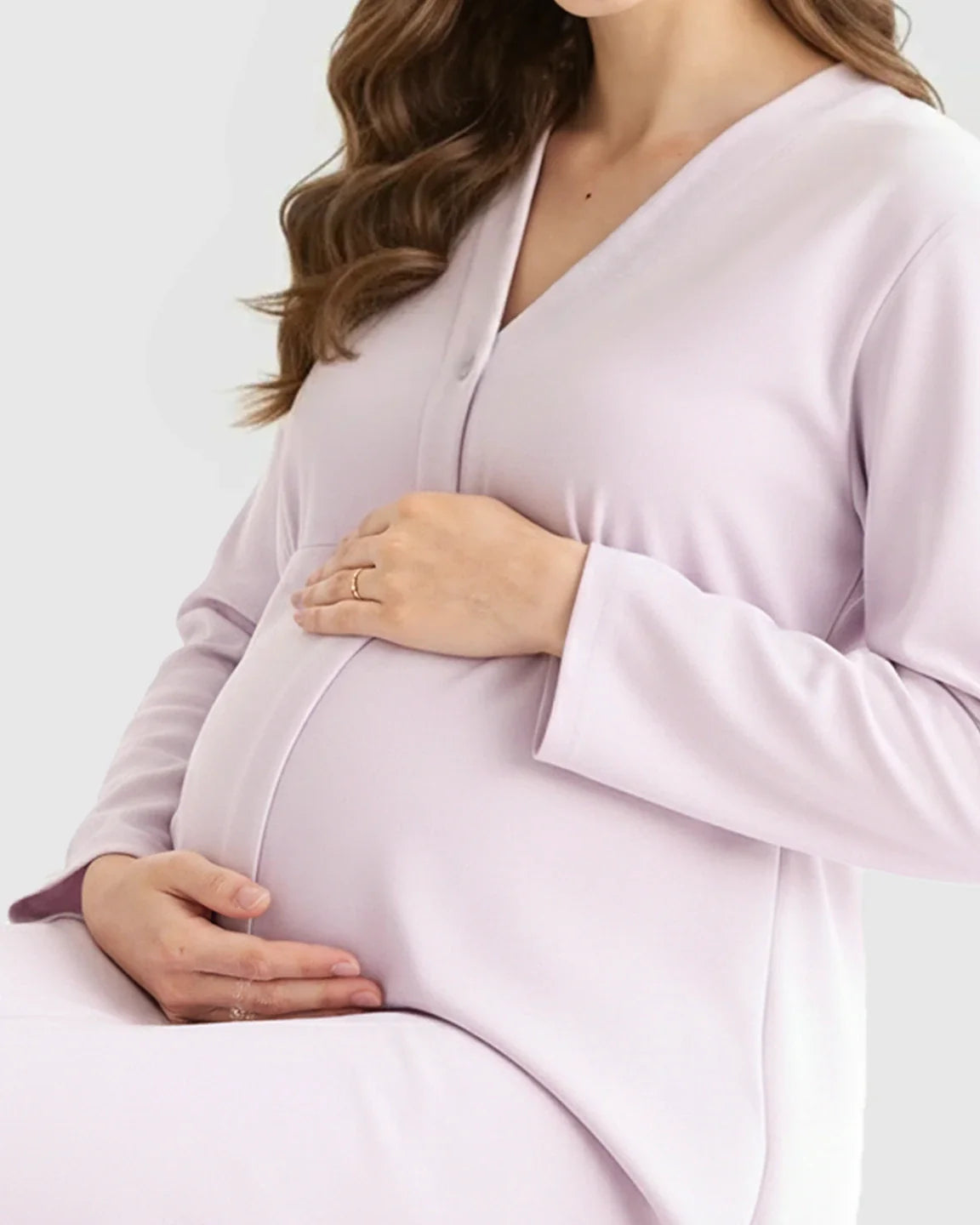 Bump Society – The Nursing Collection: Button Front Babydoll Nursing Dress