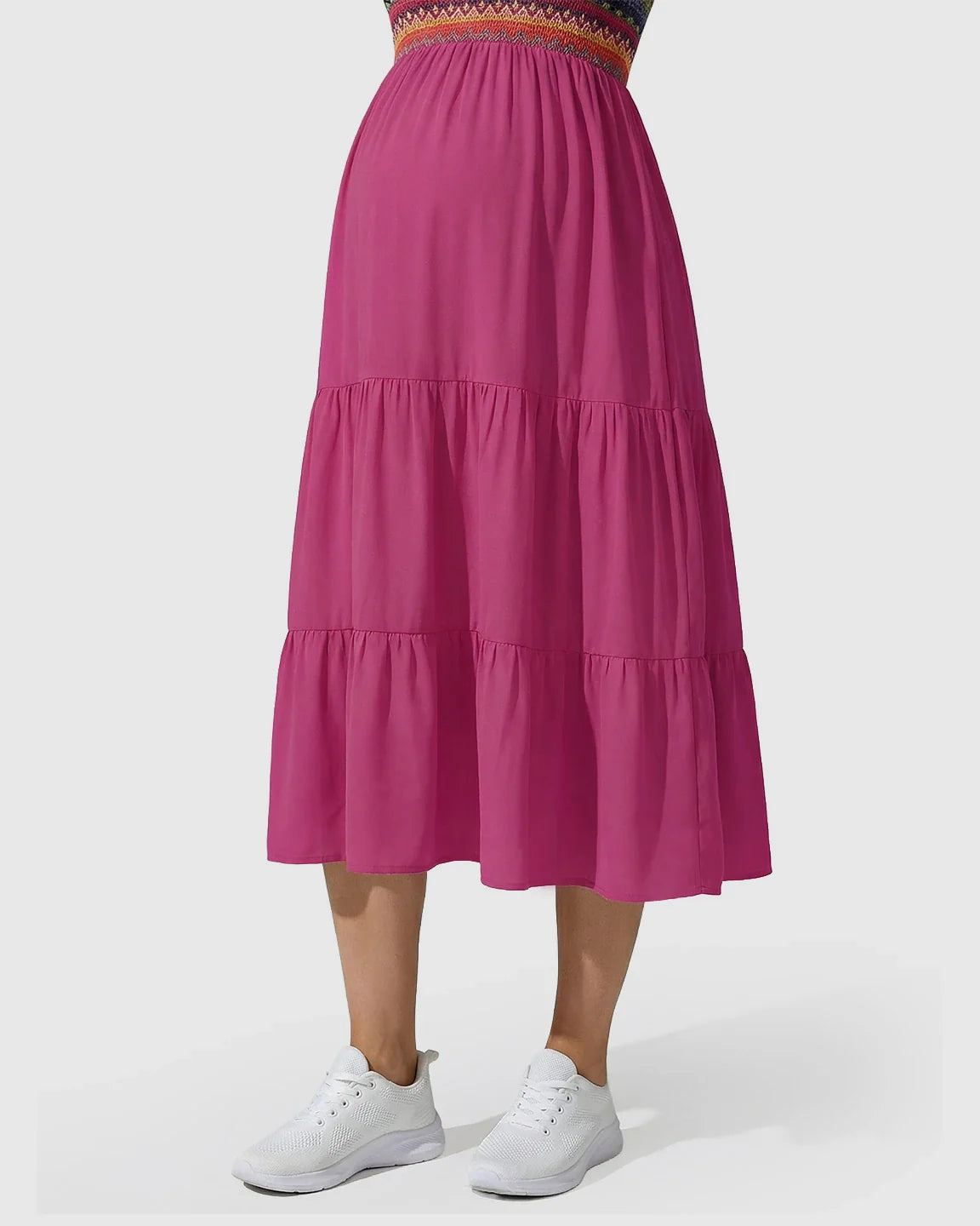Bump Society – The Comfort Collection: Shoulder Tie-Strap A-line Maternity Midi Dress