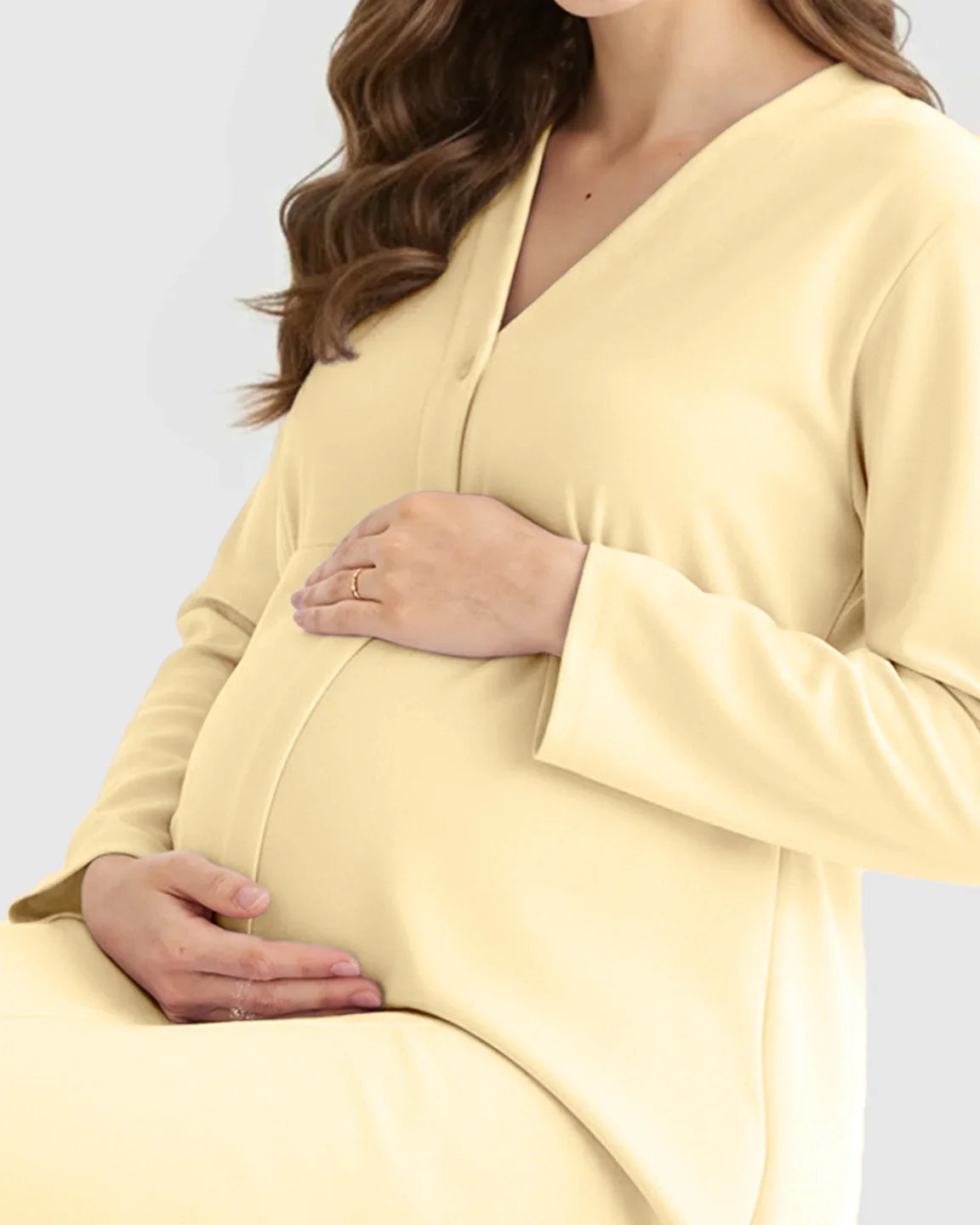 Bump Society – The Nursing Collection: Button Front Babydoll Nursing Dress