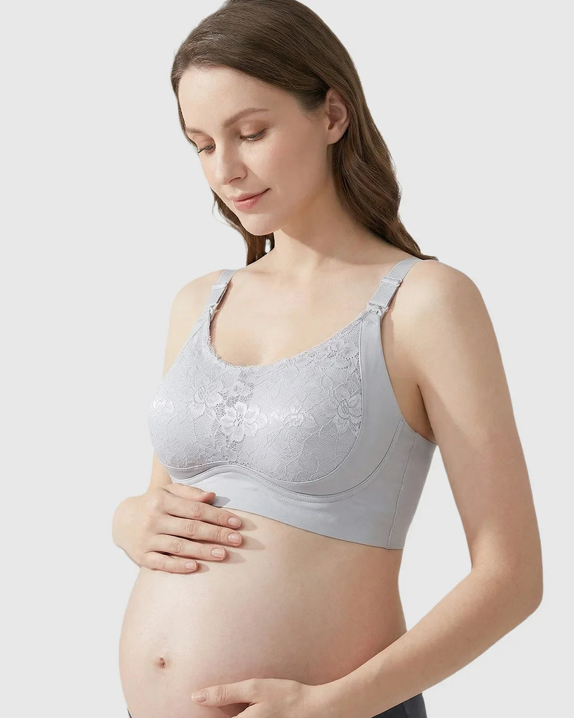 Bump Society – The Comfort Collection: One-Piece Lace Breastfeeding Bra