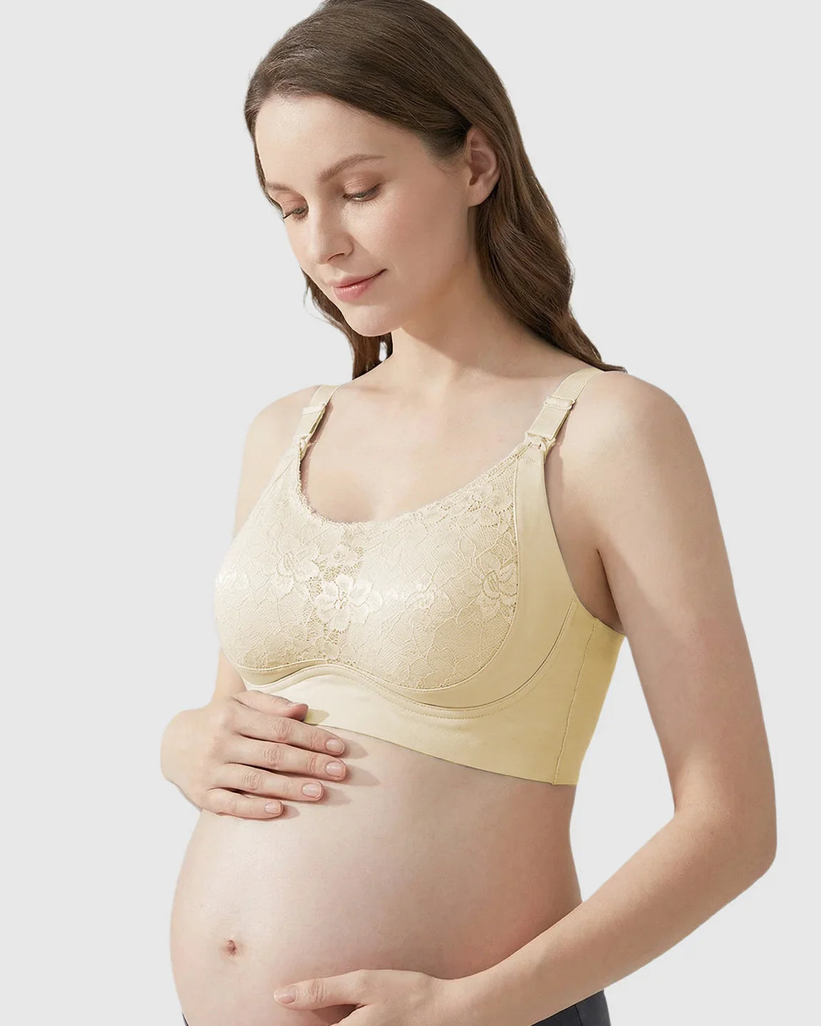 Bump Society – The Comfort Collection: One-Piece Lace Breastfeeding Bra