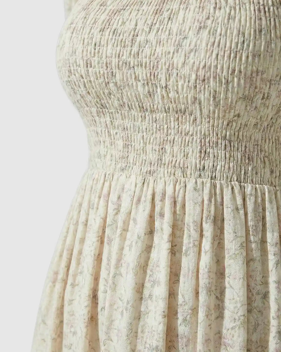 Bump Society – The Comfort Collection: Puffed Long-Sleeve Tiered Skirt Maternity Maxi Dress