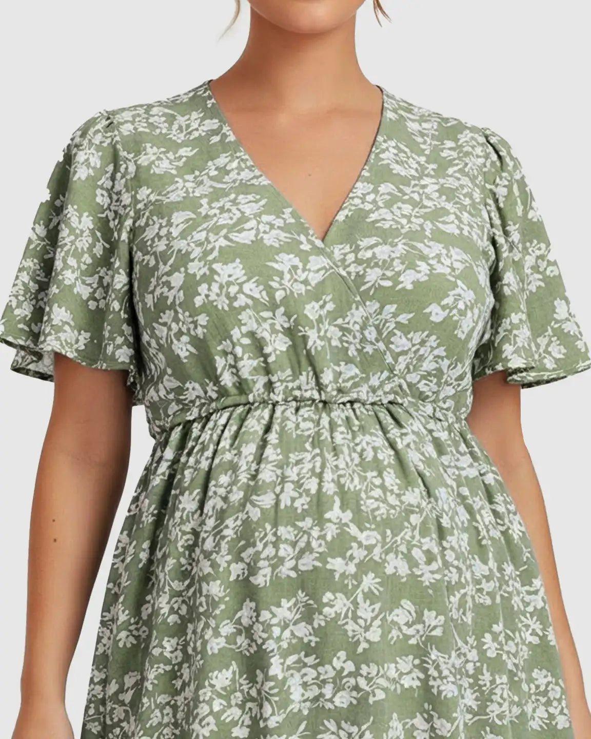 Bump Society – The Comfort Collection: V-neck Bohemian Style Maternity Maxi Dress