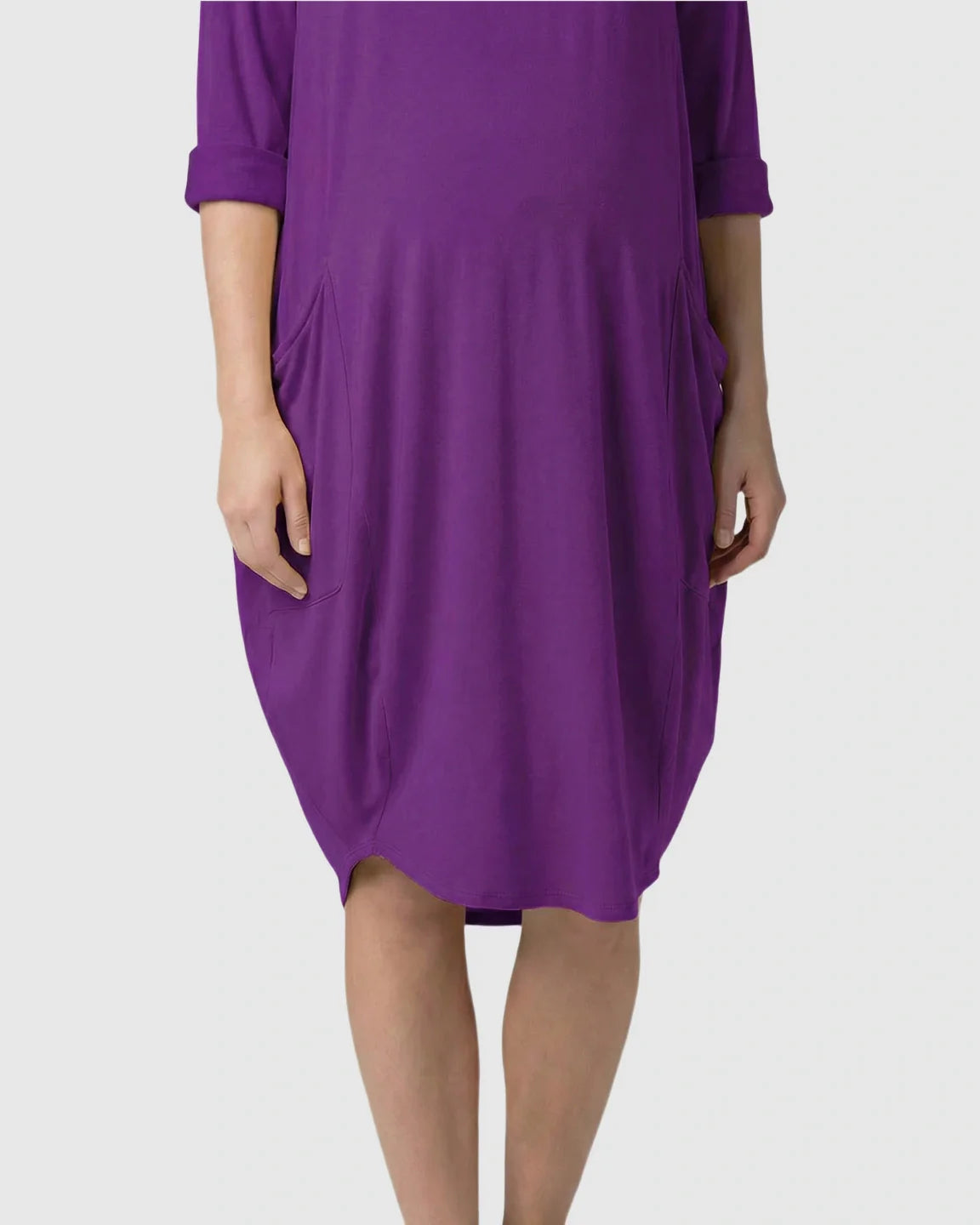 Bump Society – The Comfort Collection: Oversized Pocketed Maternity T Shirt Dress