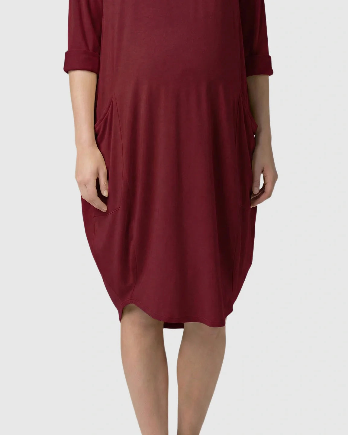 Bump Society – The Comfort Collection: Oversized Pocketed Maternity T Shirt Dress