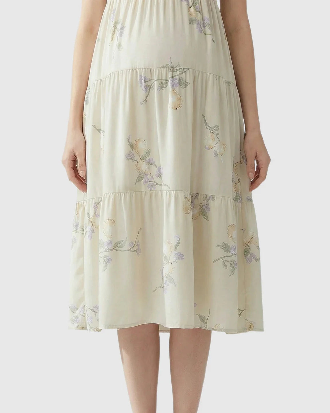 Bump Society – The Comfort Collection: Floral Print Empire Waist Maternity Nightdress