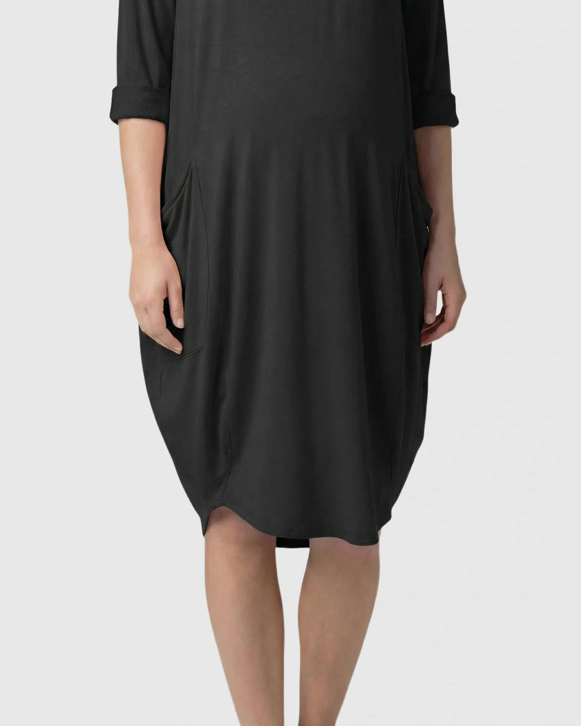 Bump Society – The Comfort Collection: Oversized Pocketed Maternity T Shirt Dress