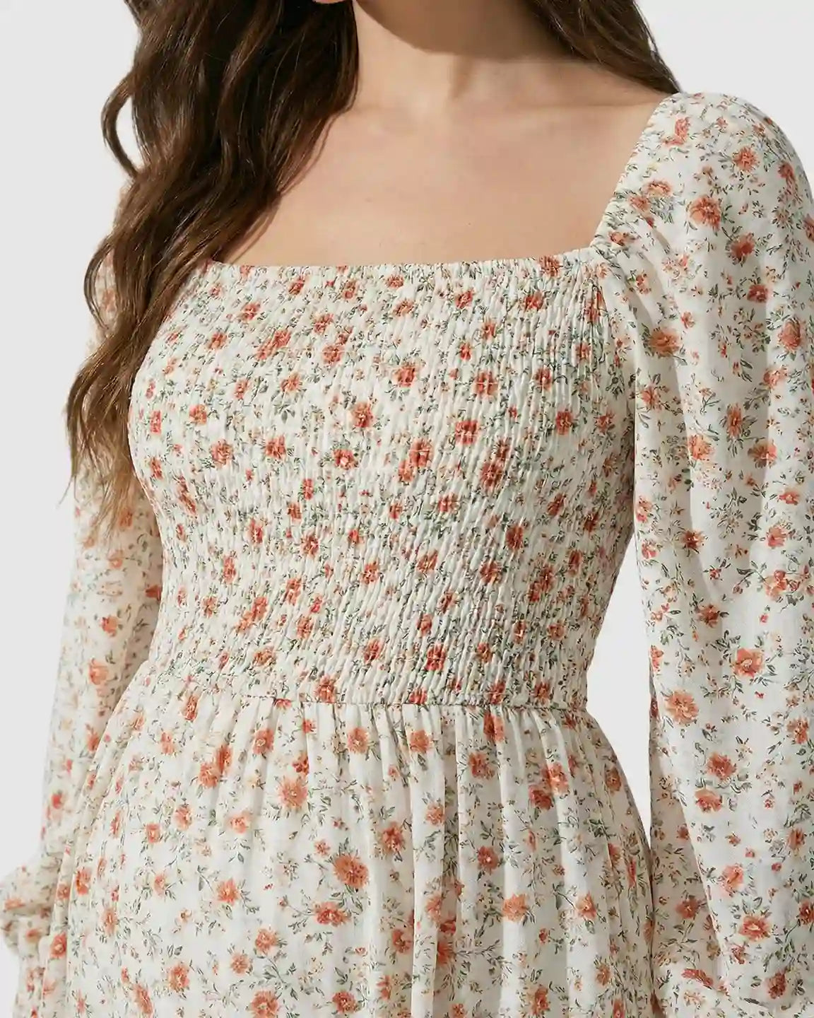 Bump Society – The Comfort Collection: Smocked Boho Style Maternity Midi Dress