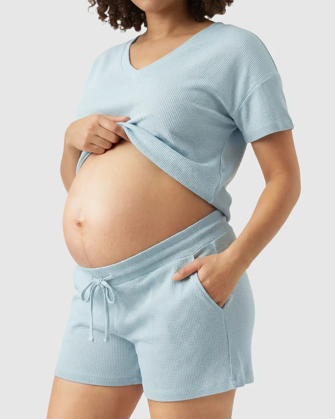 Bump Society – The Nursing Collection: Discreet-Zip Relaxed Nursing & Maternity Lounge Set